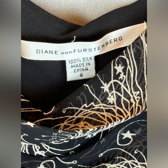 NWOT Vintage Diane Von Furstenbutg Starry Night dress - Picture 10 of 10